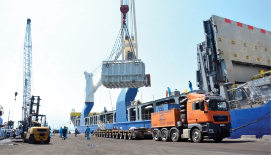  Importing and exporting goods at Chan May port